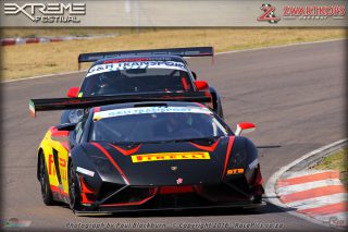 Charl Arangies (Pirelli Lamborghini Galardo) and Johan Engelbrecht (JogaJoga Porsche GT2R) fought for victory in both of Saturday’s races for G&H Transport Extreme Supercars