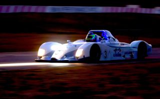 The AidCal 247 Ligier of Simon Murray and Gavin Cronje sliced through the field from the back to win the Mopar Three-Hour Endurance race