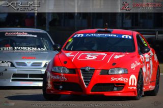 111 Sports and Saloon Car race was won by Chad Wentzel (Alfa Romeo GT)