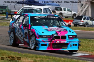 Joel Silva (Speed & Sound BMW E36) stood on the podium after both of Thursday's Races for Speed & Sound 111 Sports and Saloon Cars
