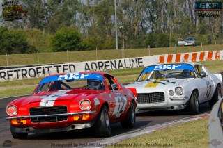 Brothers Jonathan and Mark du Toit in their TAR Chev Camaros