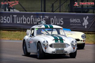 Six Austin Healey 3000's to contend the SA Tourist Trophy 