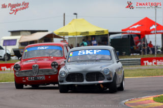 SKF Pre 1966 Legends of the 9 Hour U2 Cars - Alan Poulter (1965 Volvo 122s) and Trevor Tuck (1962 Alfa Romeo Giulietta) SKF Pre 1966 Legends of the 9 Hour U2 Cars - Alan Poulter (1965 Volvo 122s) and Trevor Tuck (1962 Alfa Romeo Giulietta)