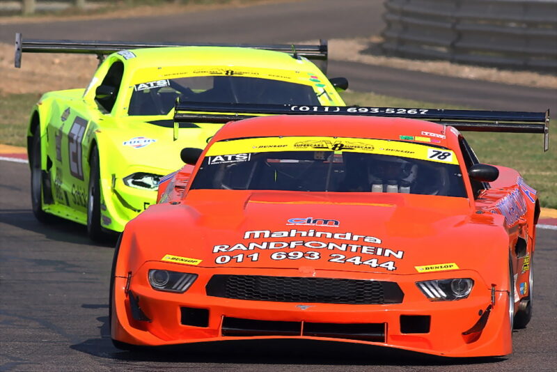 Veteran Ben Morgenrood (Morgenrood Ford Mustang ) won the first Dunlop V8 Supercar race. Photograph: Paul Blackburn