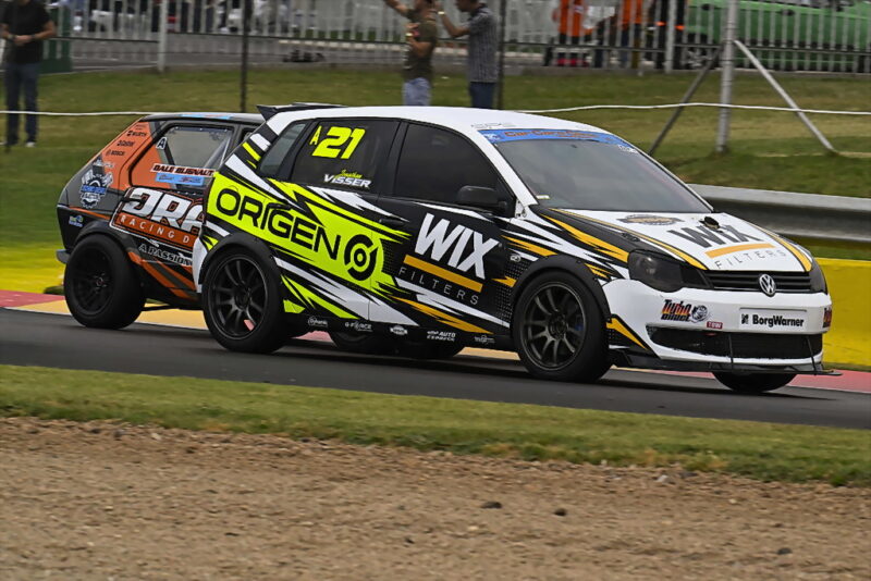 Jonathan Visser (WIX Filters VW Polo 6R) should be a front runner in Saturday’s races for the Digit FMS 111 GT, Sports and Saloon Car category. Photograph: Dave Ledbitter