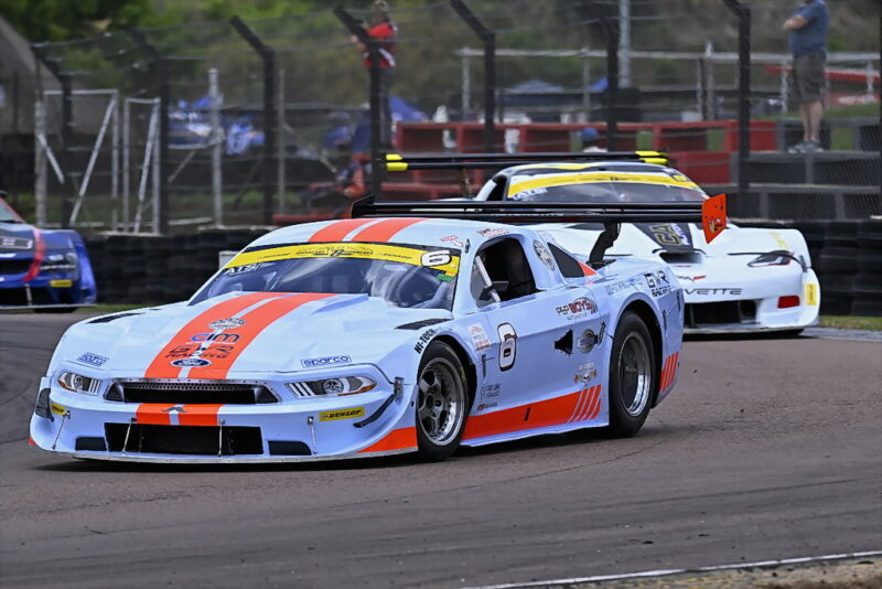Defending champion Warren Lombard will take on the rest of the Dunlop V8 Supercar contingent in his Pepboys Automotive Ford Mustang. Photograph: Dave Ledbitter