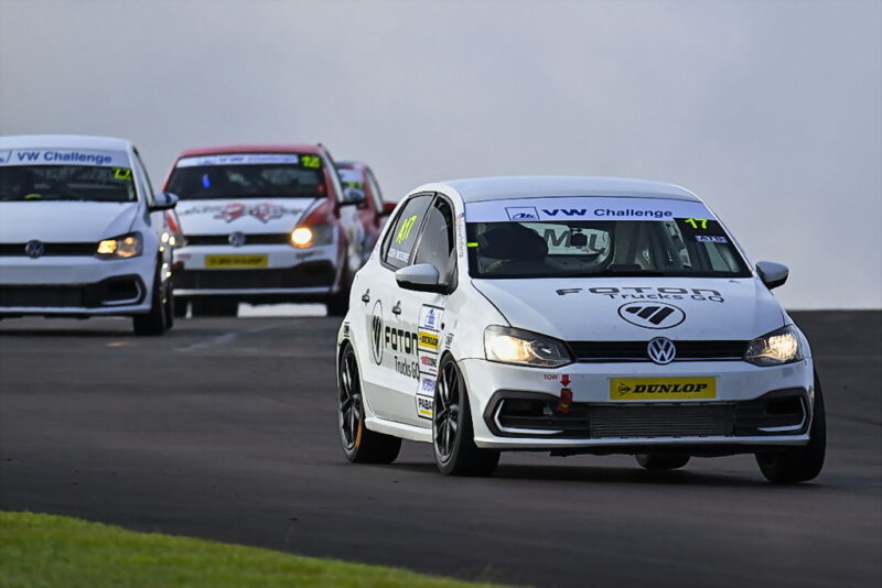 Josh Moore (Worx BPW Polo) won both the ATE VW Challenge races. Photograph: Dave Ledbitter