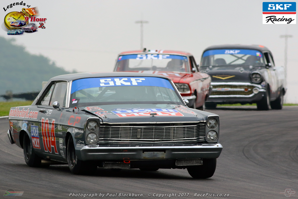 Sarel van der Merwe returns to race the grey Ford Galaxie #104