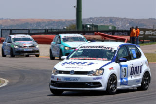 Rory Atkinson (BHIT Polo) took the first MotorMart VW Challenge race