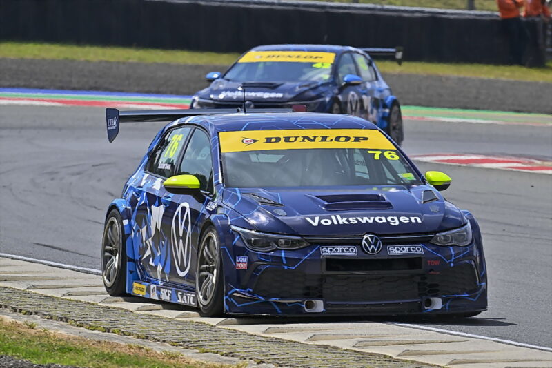 Jagger Robertson (Sparco Volkswagen Golf 8 GTI) should be a podium chaser in Saturday’s South African Touring Car races at Zwartkops. Photograph: Dave Ledbitter