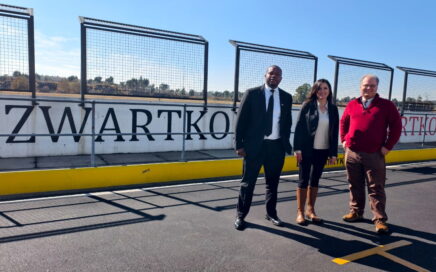 Tanya Thompson meeting with Pontsho Mohlola & Jake Goshert, Professional Exchanges Coordinator, U.S. Embassy Pretoria, Public Diplomacy Section